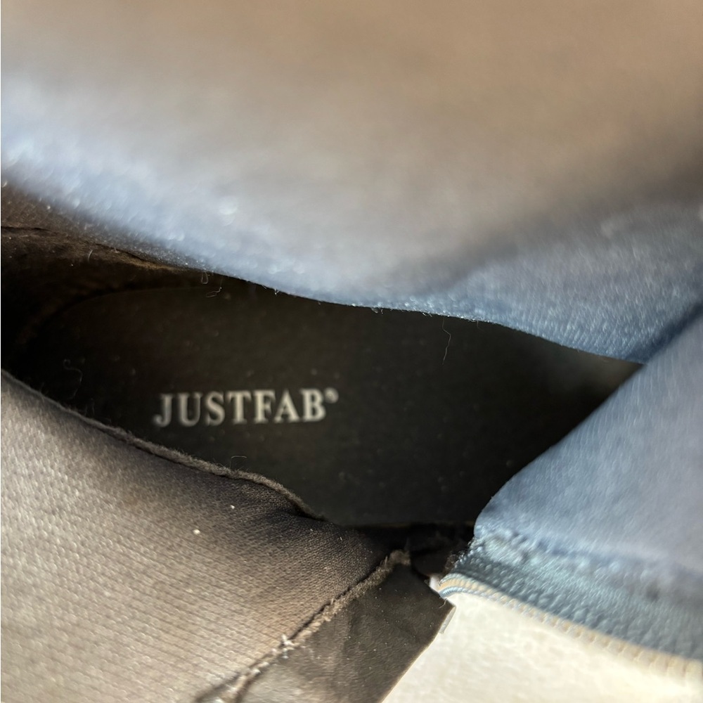 JustFab Over the Knee Gray Boots Size 9,5 Faux Suede - Picture 11 of 11